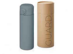 Вакуумная термокружка Waterline c кнопкой «Guard», 400 мл, тубус, антрацит Вакуумная термокружка Waterline c кнопкой «Guard», 400 мл, тубус, антрацит