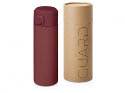 Вакуумная термокружка Waterline c кнопкой «Guard», 400 мл, тубус, бургунди Вакуумная термокружка Waterline c кнопкой «Guard», 400 мл, тубус, бургунди