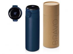 Вакуумная термокружка Waterline с медной изоляцией «Bravo», 400 мл, тубус, темно-синий Вакуумная термокружка Waterline с медной изоляцией «Bravo», 400 мл, тубус, темно-синий