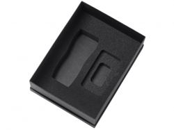 Подарочный набор c вакуумной термокружкой и повербанком С2, фиолетовый