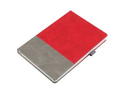 Ежедневник Horizon, недатированный, серый с красным
