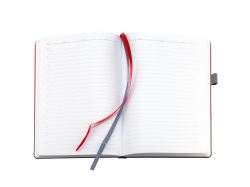 Ежедневник Horizon, недатированный, серый с красным