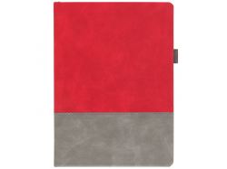 Ежедневник Horizon, недатированный, серый с красным