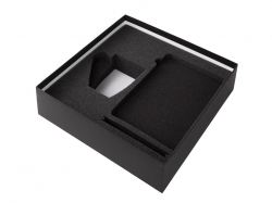 Подарочный набор с блокнотом С1, металлической ручкой и кружкой, серый