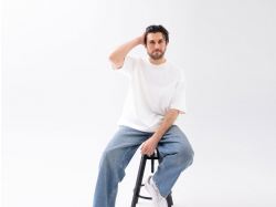 Футболка оверсайз «Beta.01» унисекс, молочный