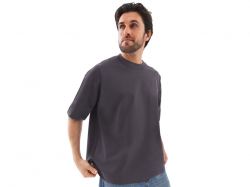 Футболка оверсайз «Beta.01» унисекс, темно-серый