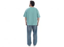 Футболка оверсайз «Beta.01» унисекс, пыльный бирюзовый