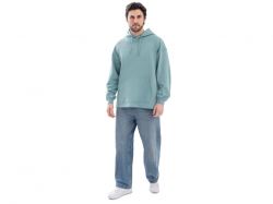 Худи оверсайз «Alpha.01» унисекс, пыльный бирюзовый