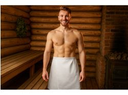 Килт для бани вафельный «Tranquil», мужской