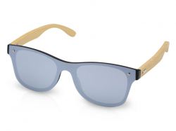 Солнцезащитные очки Tan с бамбуковыми дужками - Серебристый