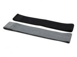 Набор из 2-х лент-эспандеров Grip - сплошной черный / Серый Набор из 2-х лент-эспандеров Grip - сплошной черный / Серый