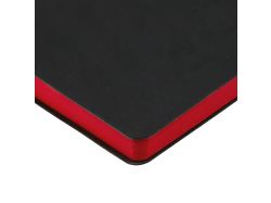 Ежедневник Bookmark, недатированный, черный с красным