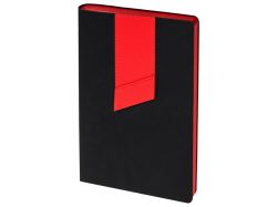Ежедневник Bookmark, недатированный, черный с красным