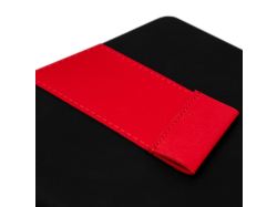 Ежедневник Bookmark, недатированный, черный с красным