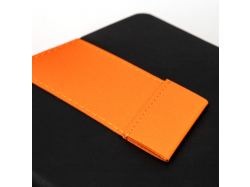 Ежедневник Bookmark, недатированный, черный с оранжевым
