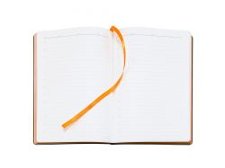 Ежедневник Bookmark, недатированный, черный с оранжевым