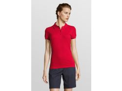 Рубашка поло женская People 210, красная