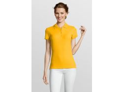 Рубашка поло женская People 210, желтая