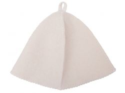 Шапка для бани и сауны "Healing", белая