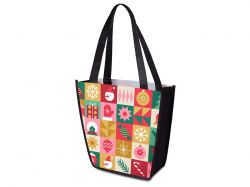 Сумка для шопинга с донной складкой и ручкой из нетканого PET материала