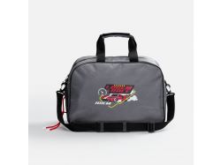 Спортивная сумка Atlantes, светло-серая с черным