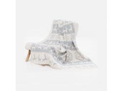 Плед «Скандинавия», серый