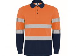 Рубашка поло со светоотражающими полосами «Polaris» с длинным рукавом, мужская