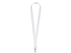 Ланъярд 2 см под сублимацию с трендовым карабином, серебристый Ланъярд 2 см под сублимацию с трендовым карабином, серебристый