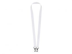 Ланъярд 2 см под сублимацию с 2-мя карабинами, черный Ланъярд 2 см под сублимацию с 2-мя карабинами, черный