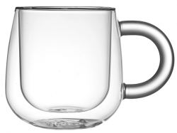 Кружка с двойными стенками с широкой ручкой 