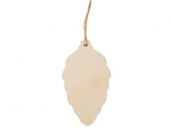 Подвеска шишка с цветной подложкой, зеленая подложка