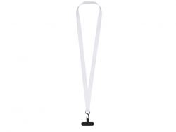 Ланъярд 2 см под сублимацию с трендовым карабином и узким держателем для телефона из ПЭ, черный Ланъярд 2 см под сублимацию с трендовым карабином и узким держателем для телефона из ПЭ, черный