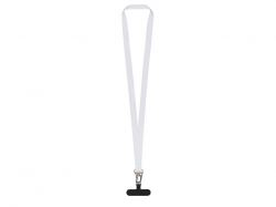 Ланъярд 2,5 см под сублимацию с большим карабином и узким держателем для телефона из ПЭ Ланъярд 2,5 см под сублимацию с большим карабином и узким держателем для телефона из ПЭ