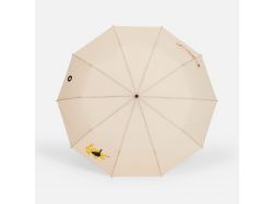 Зонт складной Cloudburst в подарочной упаковке, бежевый