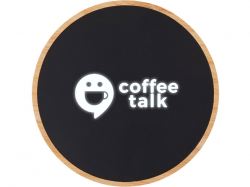 Беспроводное зарядное устройство с подсветкой лого «Reedia S3», 15 Вт, бамбук, черный