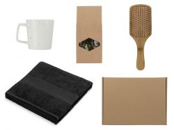 Подарочный набор для ванны с полотенцем, расческой и кружкой