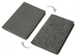 Двустороннее портфолио из рпет-фетра и искусственной кожи 