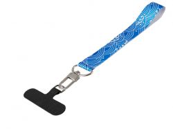 Ремувка под сублимацию с трендовым карабином и узким держателем для телефона из ПЭ