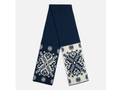 Шарф Wintertude M, синий с белым Шарф Wintertude M, синий с белым