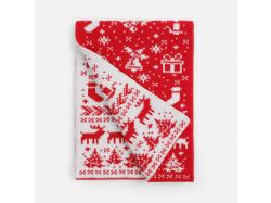 Шарф Holidale, красный с молочным Шарф Holidale, красный с молочным