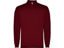 Рубашка поло "Carpe" мужская с длинным рукавом, гранатовый Рубашка поло "Carpe" мужская с длинным рукавом, гранатовый