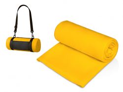 Плед «Нежность» с плечевым ремнем, желтый Плед «Нежность» с плечевым ремнем, желтый