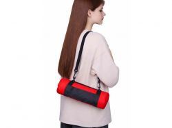 Плед «Нежность» с плечевым ремнем, красный