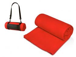 Плед «Нежность» с плечевым ремнем, красный Плед «Нежность» с плечевым ремнем, красный