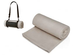 Плед «Нежность» с плечевым ремнем, светло -серый Плед «Нежность» с плечевым ремнем, светло -серый