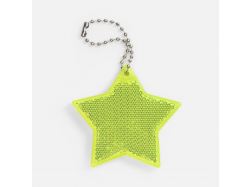 Пешеходный светоотражатель с цепочкой «Звезда», желтый неон Пешеходный светоотражатель с цепочкой «Звезда», желтый неон