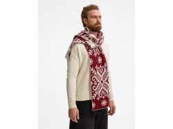 Шарф Wintertude L, красный с белым