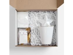 Набор «Планы на счастье», белый с золотистым