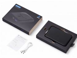 Магнитный внешний беспроводной аккумулятор «Polarix», QC/PD, 10000 мАч, черный