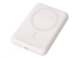 Магнитный внешний беспроводной аккумулятор «Polarix», QC/PD, 10000 мАч, слоновая кость